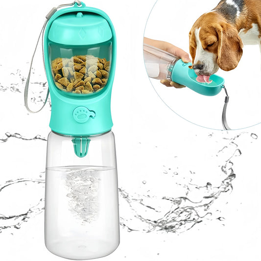 3-in-1 Portable Dog and Cat Water Bottle