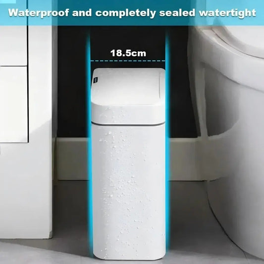 15L Smart Sensor Touchless Trash Can – Automatic Bagging Bathroom & Home Waste Bin