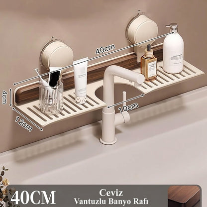 Premium Delme Gerektirmeyen Vantuzlu Banyo Organizeri