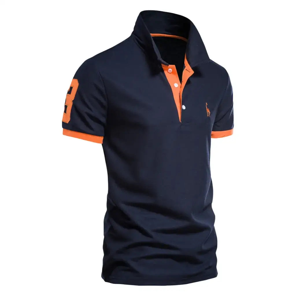 Camisa-Polo-Modelo-Urban-Azul-Marinho-e-Laranja