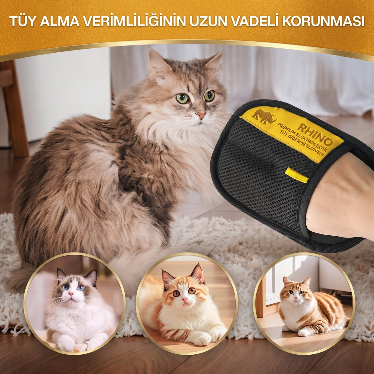 StaticGrip Sihirli Kumaş & Evcil Hayvan Tüyü Temizleme Eldiveni