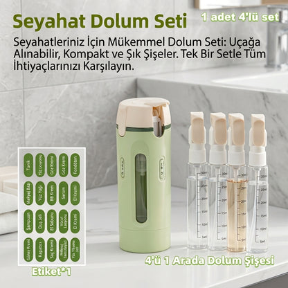 OmniVial | Akıllı 4'ü 1 Arada mini Şampuan - Kişisel bakım