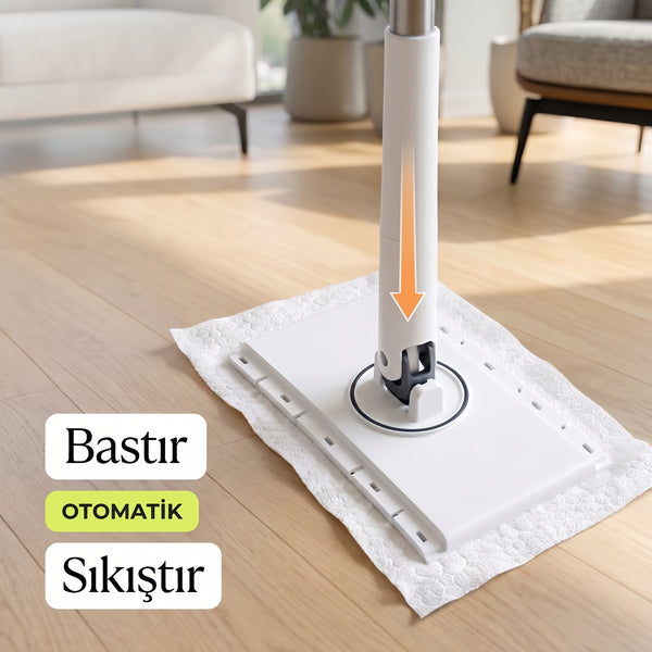 Premium Yengeç Mop - Tüm Bezlerle Uyumlu