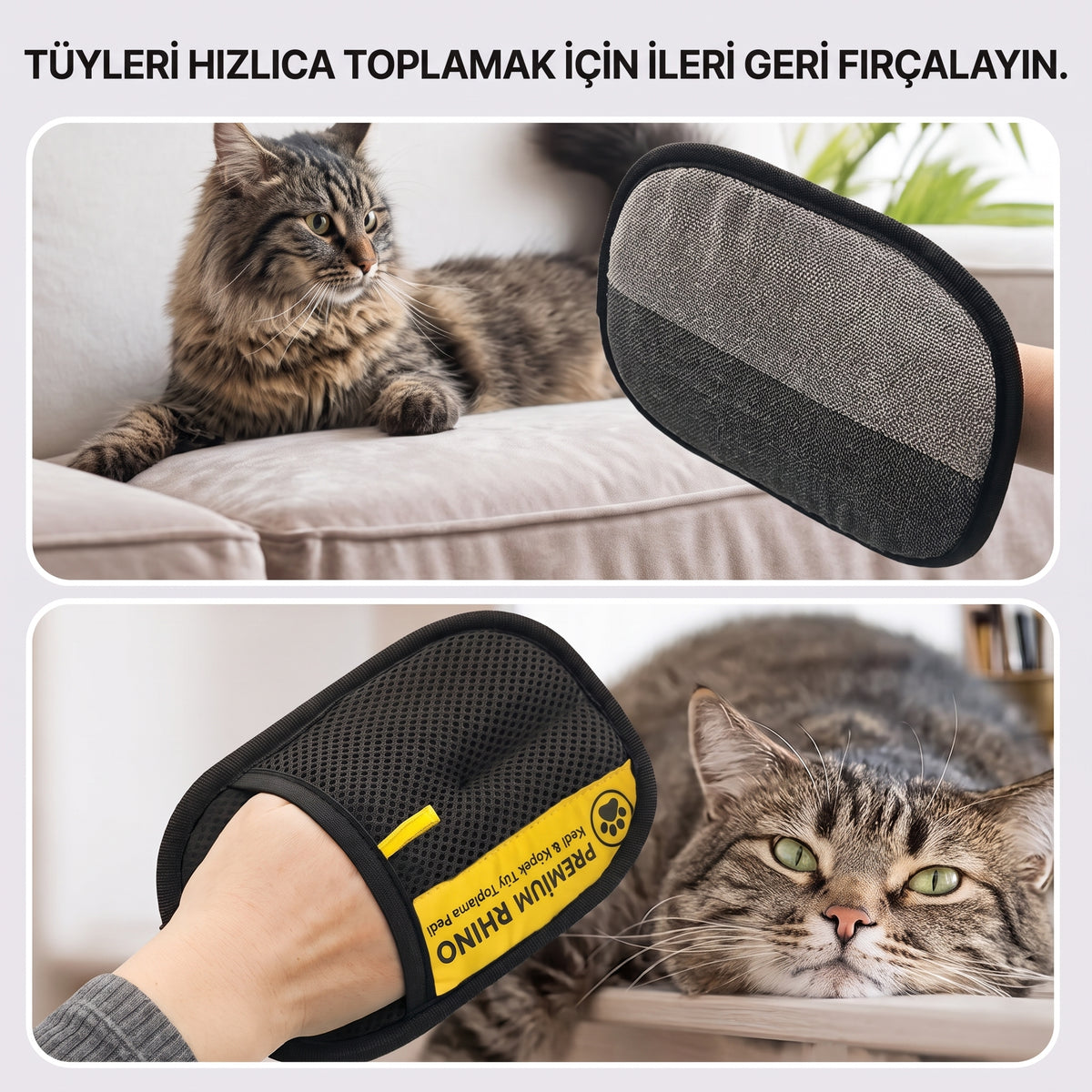 StaticGrip Sihirli Kumaş & Evcil Hayvan Tüyü Temizleme Eldiveni