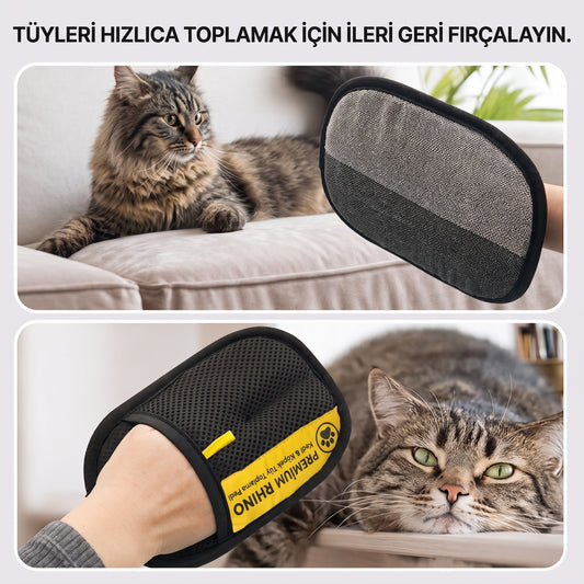 StaticGrip Sihirli Kumaş & Evcil Hayvan Tüyü Temizleme Eldiveni