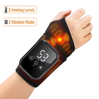 Cordless Heated Ankle Massager – Vibration & Heat Therapy Wrap for Foot Pain Relief