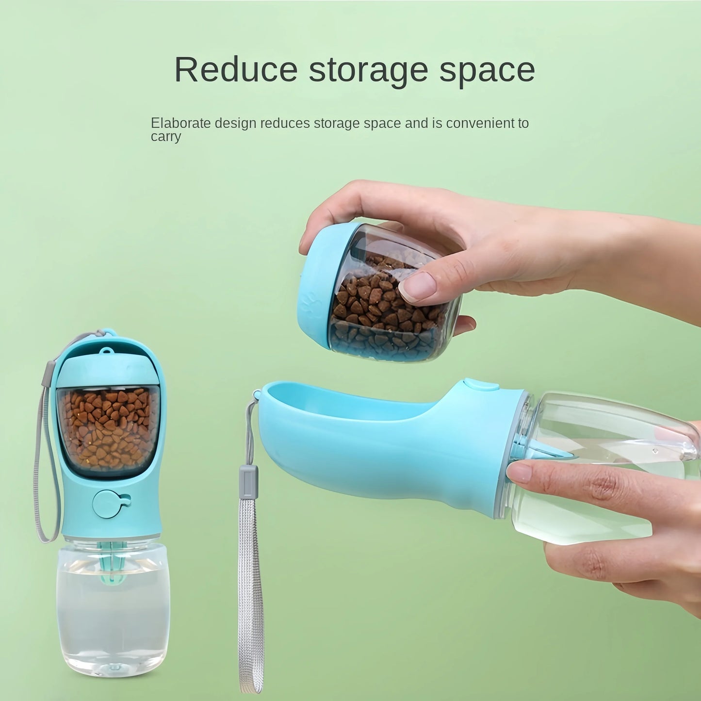 3-in-1 Portable Dog and Cat Water Bottle