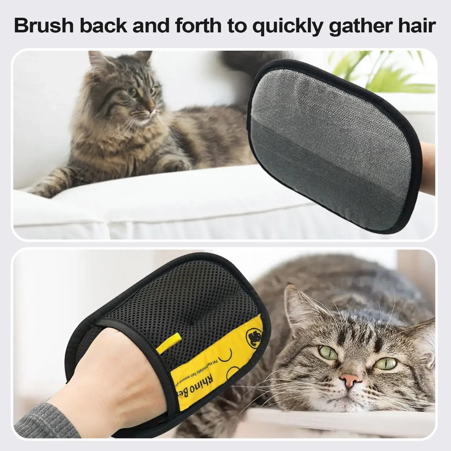 StaticGrip: 2-in-1 Fabric & Pet Hair Cleaning Glove