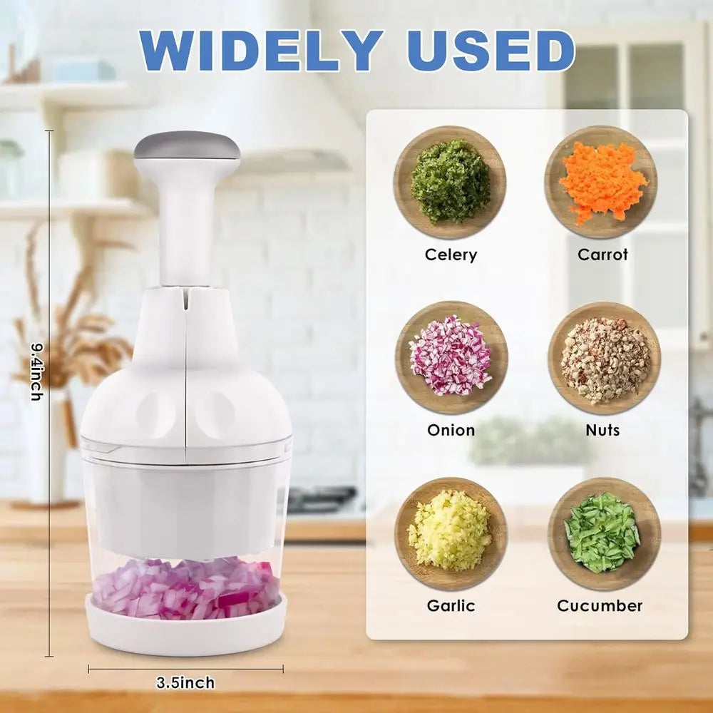 Premium Manual Hand Vegetable & Garlic Chopper