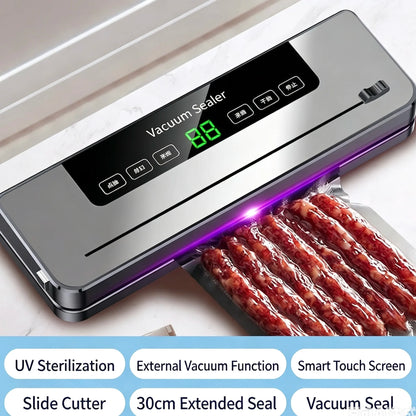 Automatic Digital Vacuum Sealer with Built-in Cutter