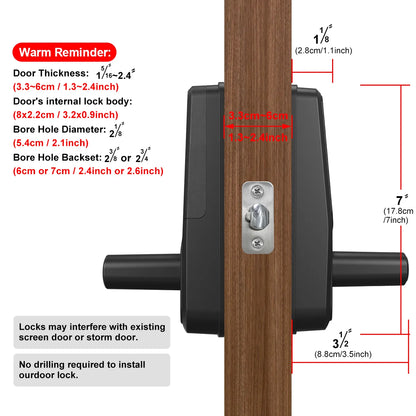 Smart Biometric Door Lock – Keyless Entry with Fingerprint, PIN & App Control