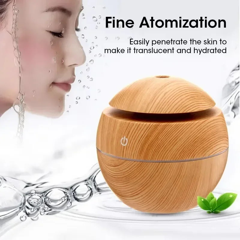 AuraWood Ultrasonic Aroma Diffuser & Humidifier