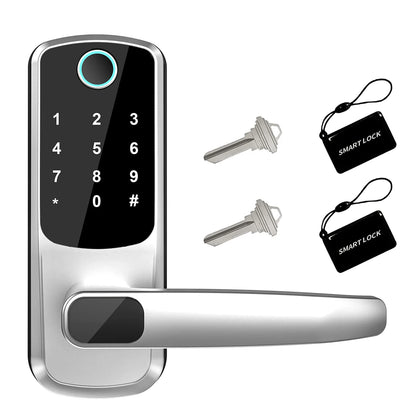 Smart Biometric Door Lock – Keyless Entry with Fingerprint, PIN & App Control