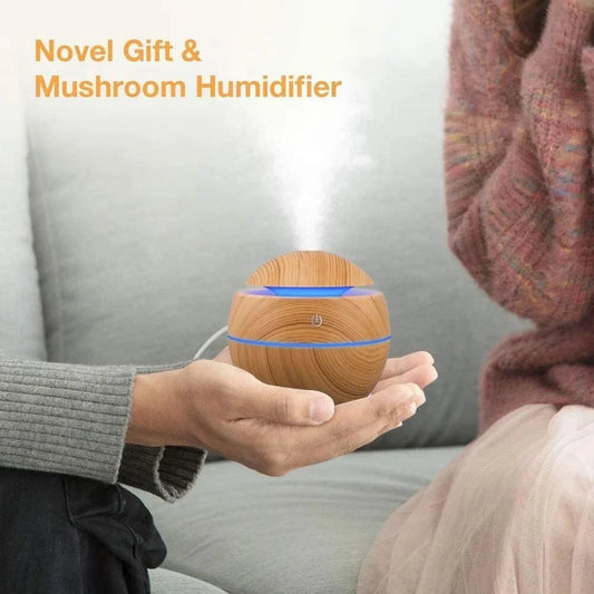 AuraWood Ultrasonic Aroma Diffuser & Humidifier