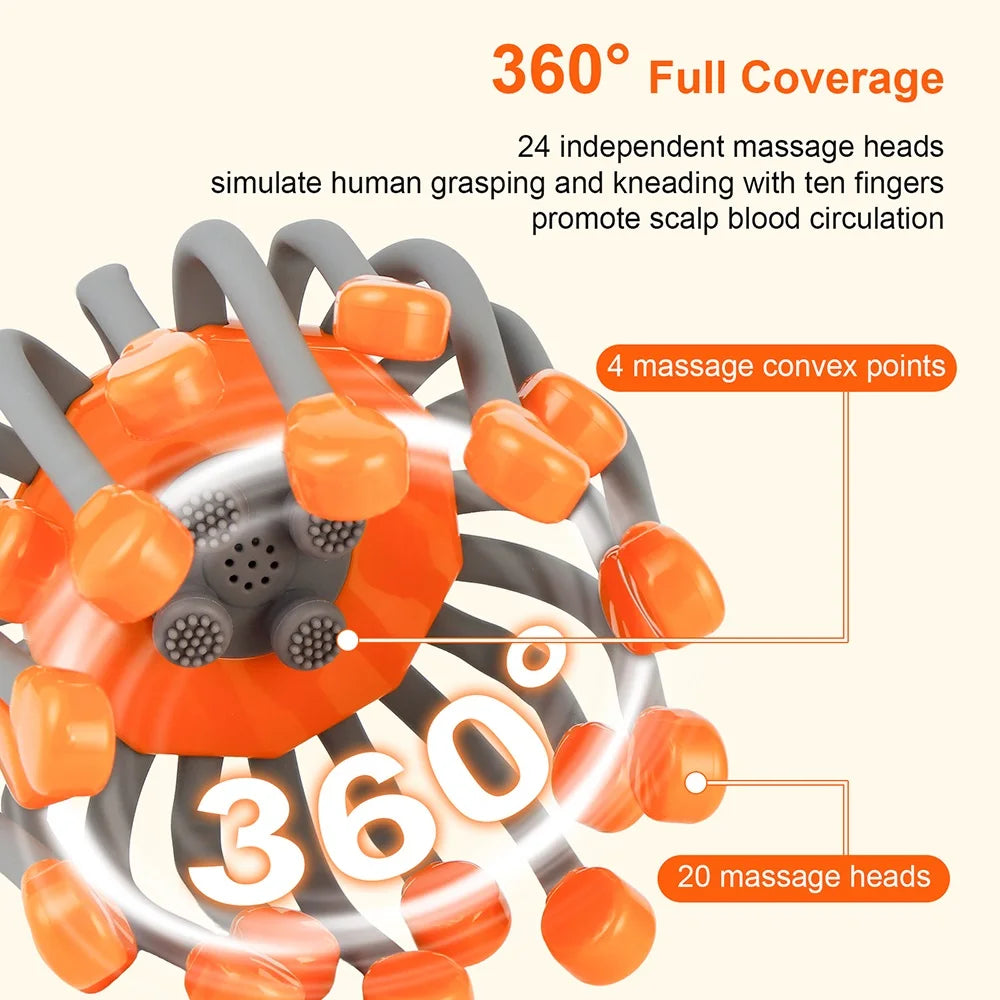 NeuroPulse 360: 5-Mode Electric Head Massager