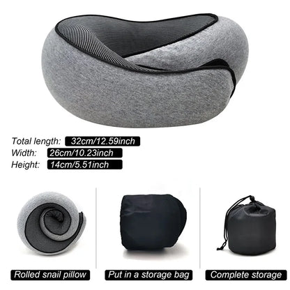Ergonomic Memory Foam Travel Pillow for Neck Support