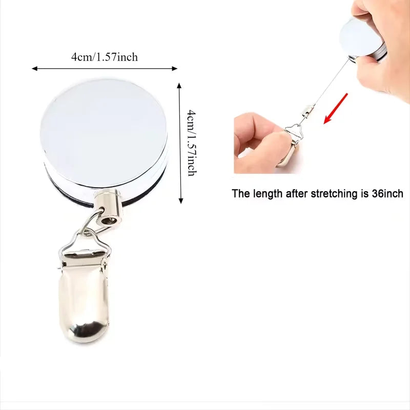 Automatic Rebound Towel Holder with Heavy-Duty Clip