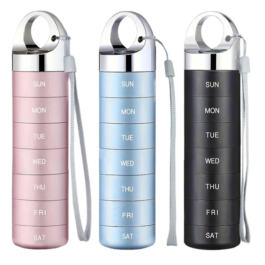 Premium Waterproof Aluminum 7-Day Pill Organizer