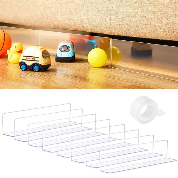 Clear Under Furniture Gap Guard – Invisible Toy & Pet Blocker for Sofas, Beds & Cabinets
