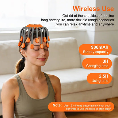 NeuroPulse 360: 5-Mode Electric Head Massager