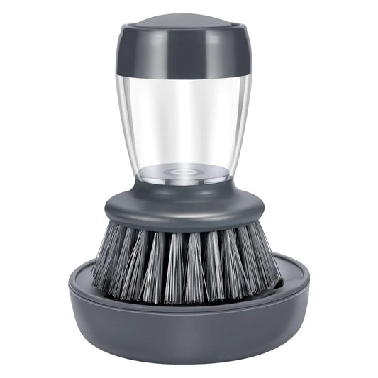 Press-to-Dispense Liquid Dish Soap Scrubber