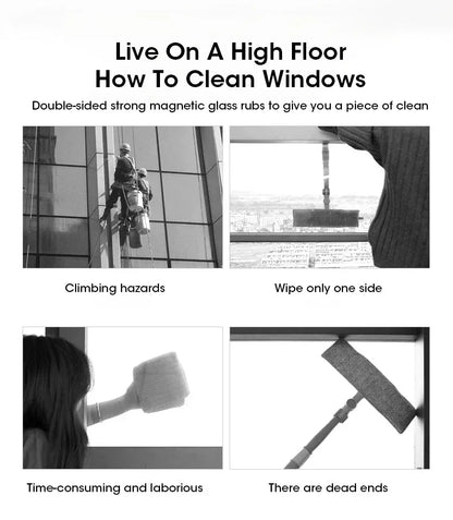 LuxeGlide Pro Magnetic Window Cleaner