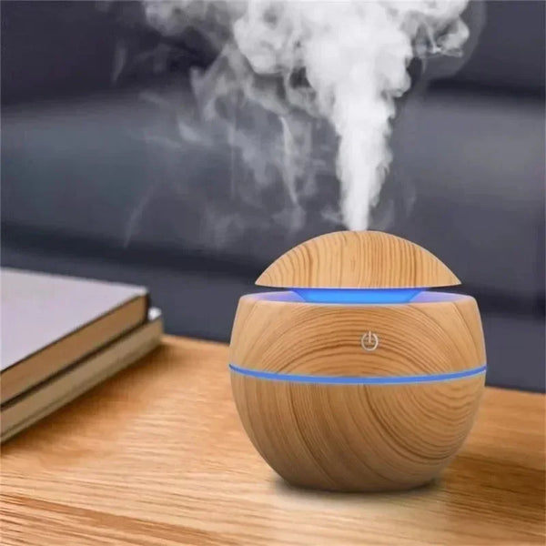 AuraWood Ultrasonic Aroma Diffuser & Humidifier