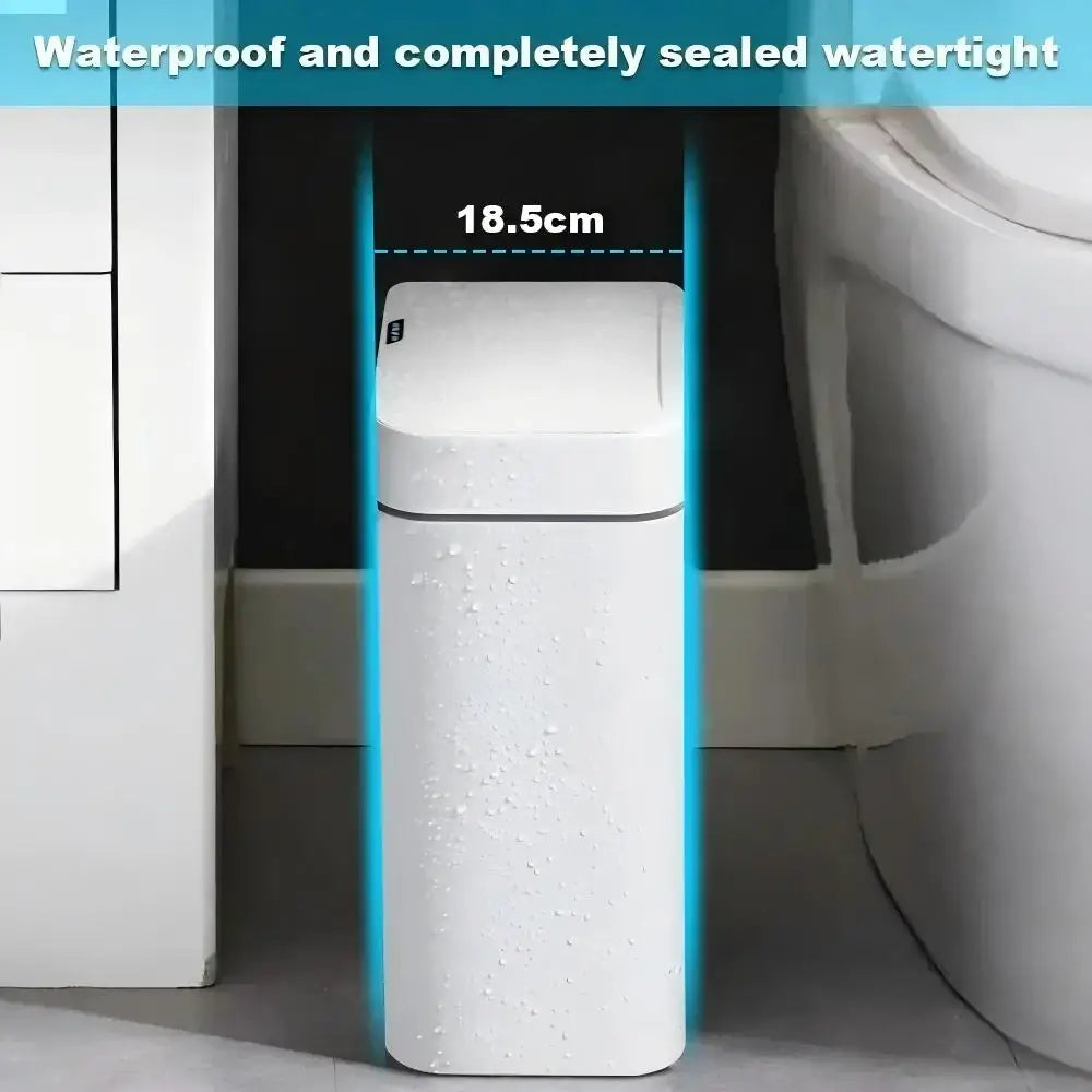 15L Smart Sensor Touchless Trash Can – Automatic Bagging Bathroom & Home Waste Bin