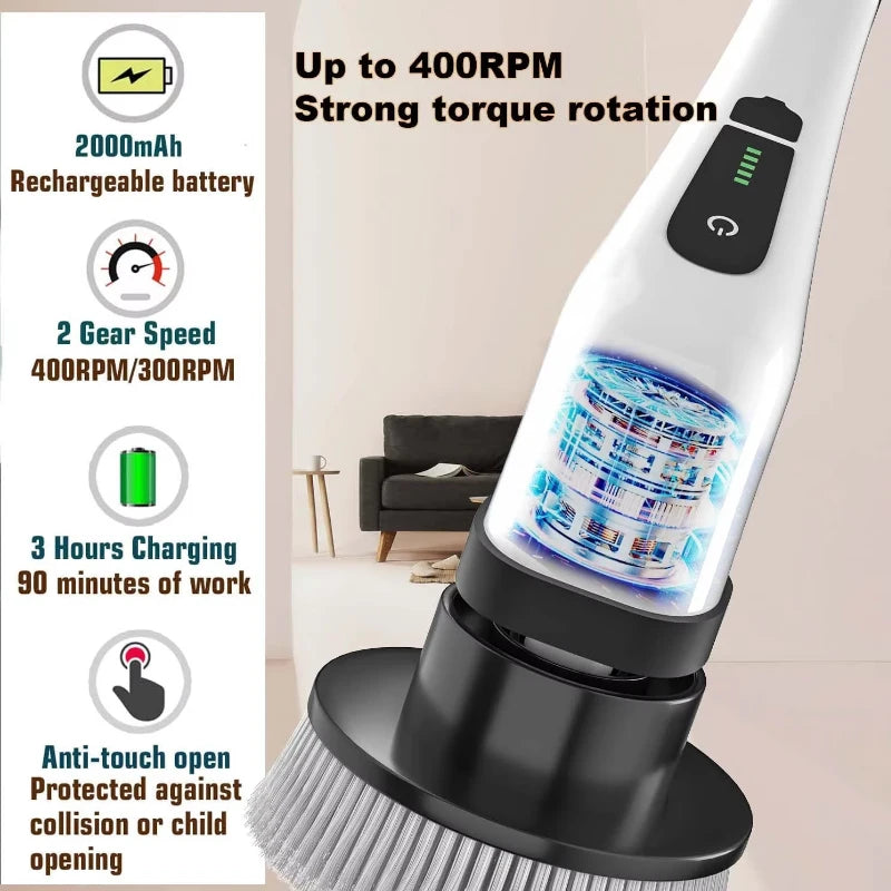 SpinGlide Cordless Deep Cleaning Scrubber