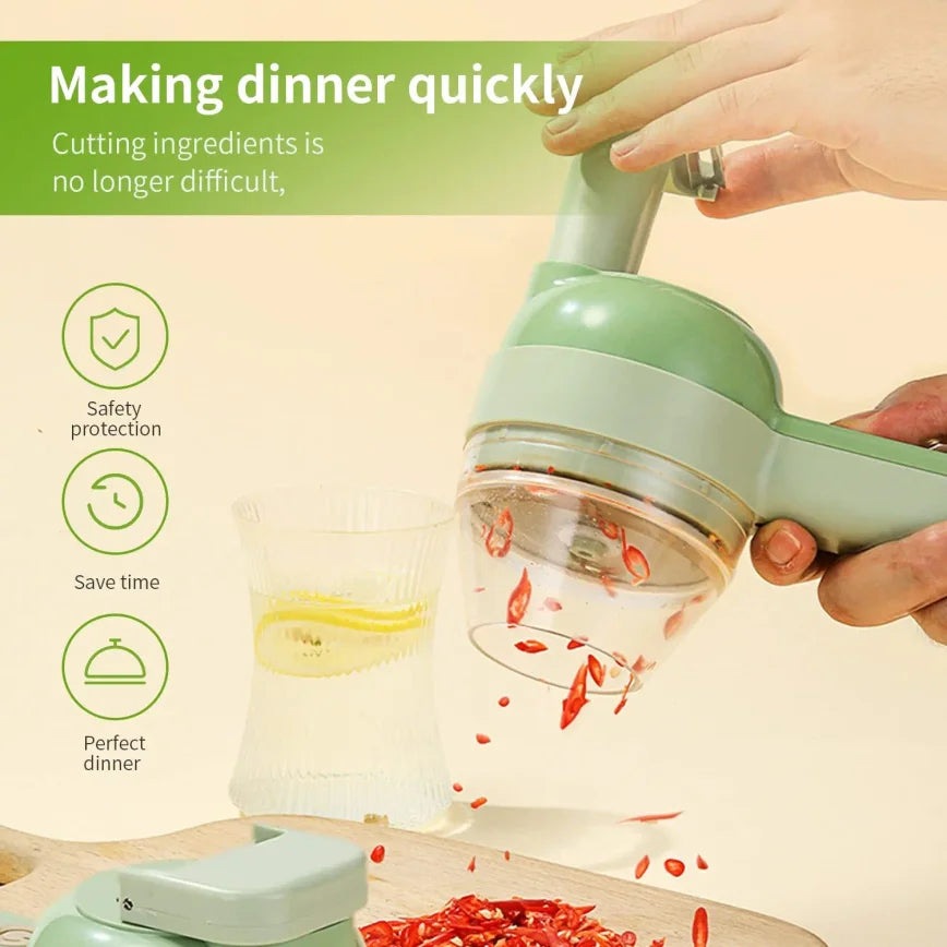 ChopEase 5-in-1 Cordless Electric Vegetable Chopper