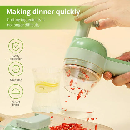 ChopEase 5-in-1 Cordless Electric Vegetable Chopper