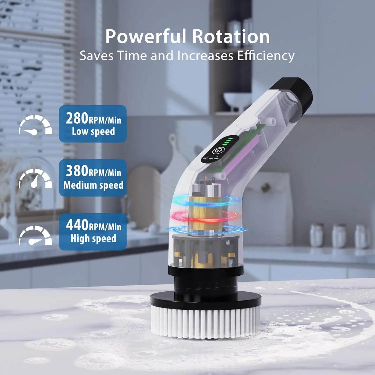 SpinGlide Cordless Deep Cleaning Scrubber
