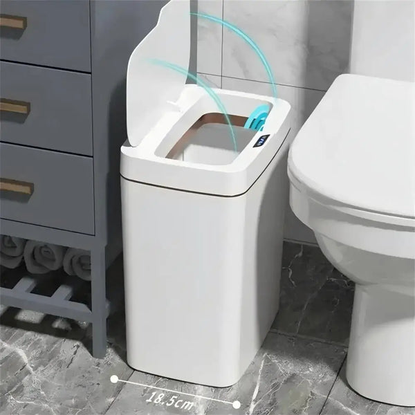 15L Smart Sensor Touchless Trash Can – Automatic Bagging Bathroom & Home Waste Bin