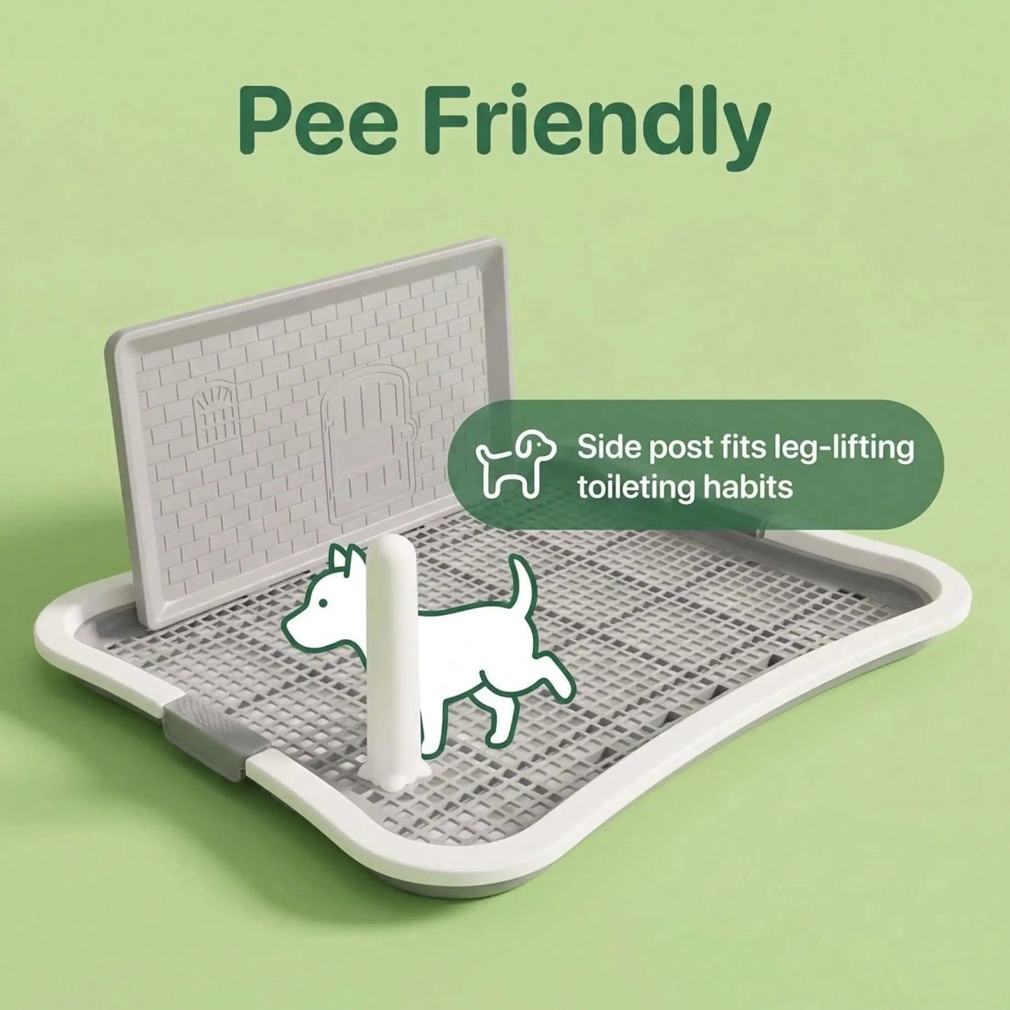 SplashGuard™ Premium Indoor Puppy Potty Tray | Anti-Splash Dog Toilet with Quick-Drain Mesh