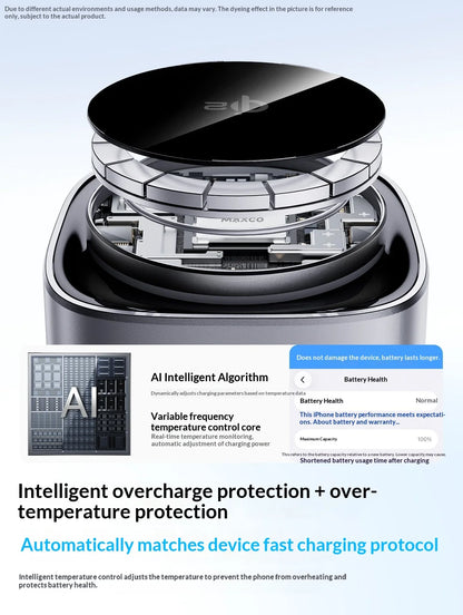 MAXCO Qi2 3-in-1 Magnetic Charging Stand