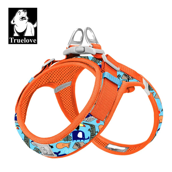 Floral Mesh Harness – Breathable All-Weather Pet Walking Harness