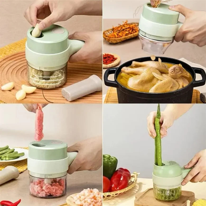 ChopEase 5-in-1 Cordless Electric Vegetable Chopper