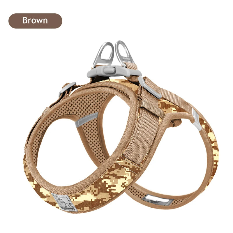 Floral Mesh Harness – Breathable All-Weather Pet Walking Harness