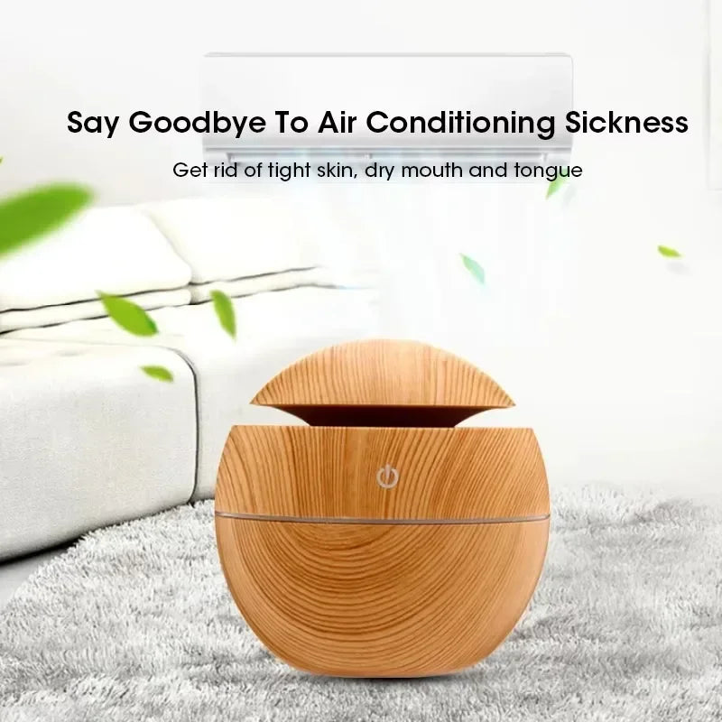 AuraWood Ultrasonic Aroma Diffuser & Humidifier