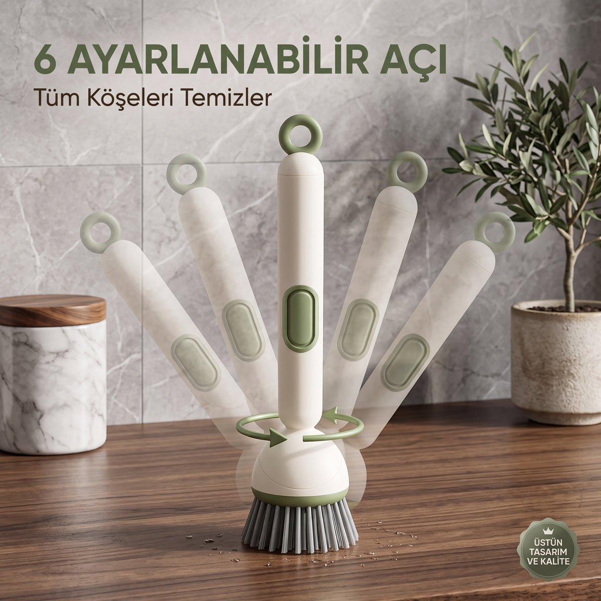 6 Kademeli Ayarlanabilir Akıllı Premium Fırça