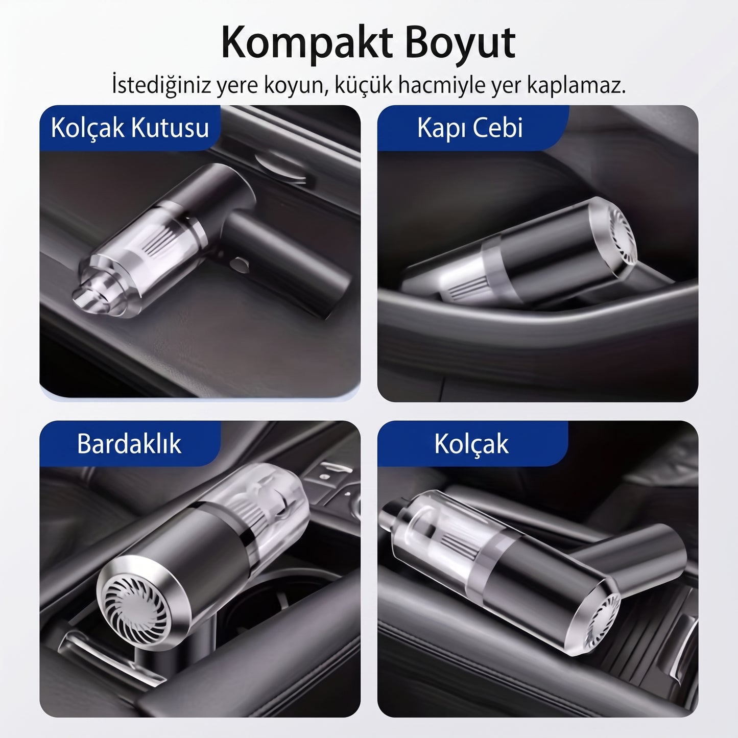 VeloDrive Islak & Kuru Taşınabilir Süpürge