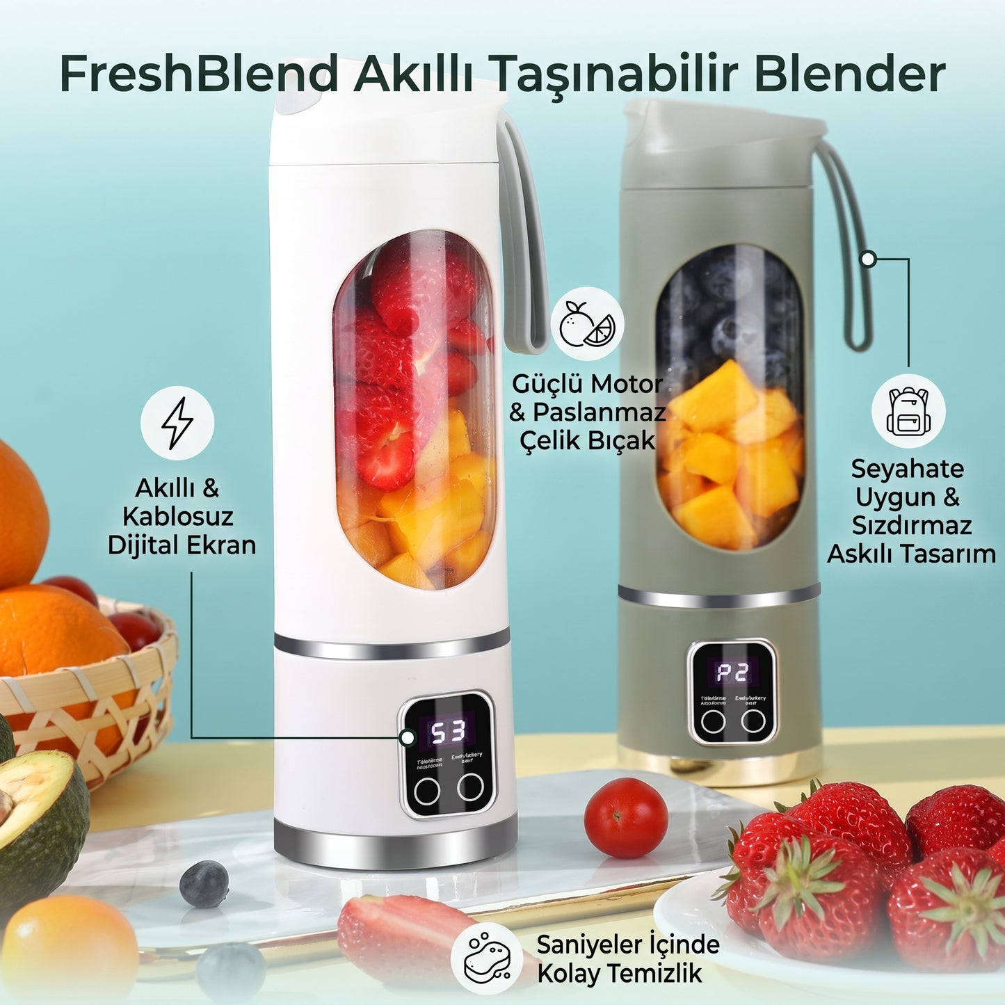 Mixora Akıllı Taşınabilir Blender