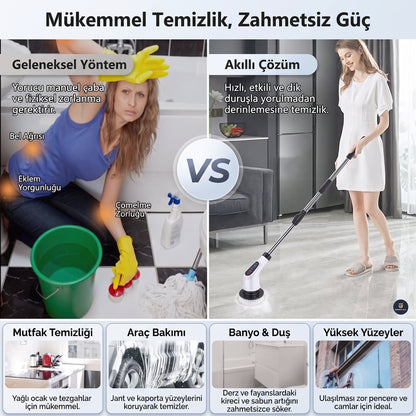 SpinGlide Kablosuz Derinlemesine Temizlik Fırçası