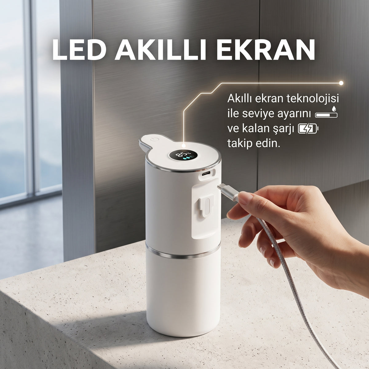 PureFlow Temassız Otomatik Sıvı Sabunluk