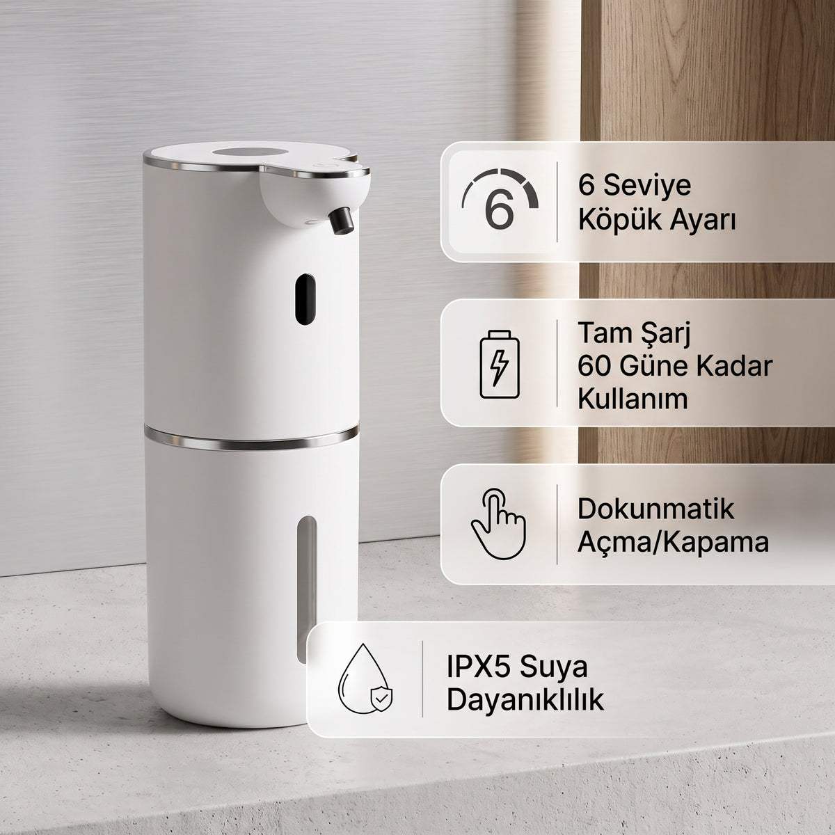 PureFlow Temassız Otomatik Sıvı Sabunluk
