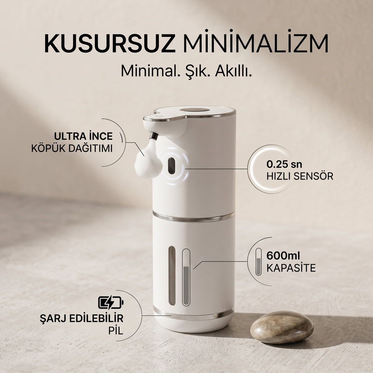 PureFlow Temassız Otomatik Sıvı Sabunluk