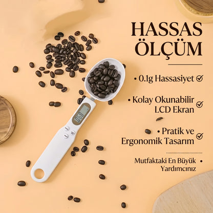 SpoonScale 0,1 g Hassasiyetli Dijital Kaşık Tartı