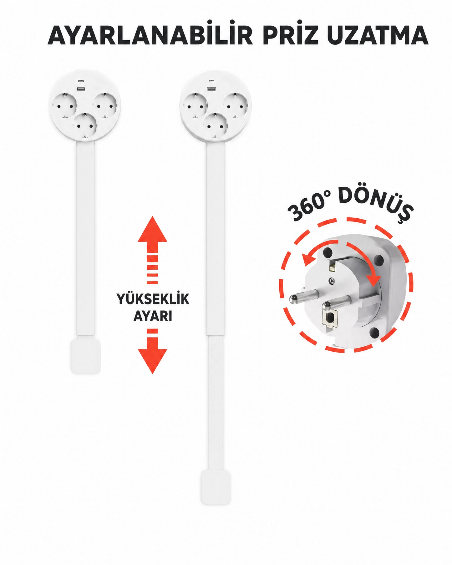 FlexReach 180° Rotating Power Hub